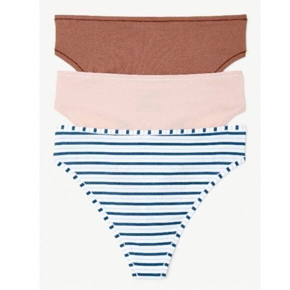 WOMEN'S INFINITE COMFORT Thong Underwear Panties 2, 3-Packs Size 3X - Picture 9 of 11